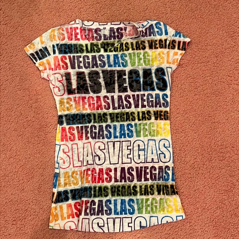 Colorful Las Vegas See Threw Tee